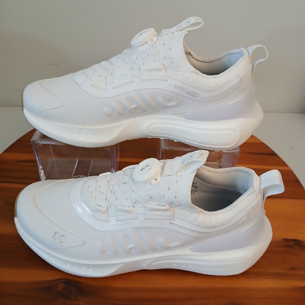 Under Armour Phantom Fore‎ Golf Shoes Mens 7 White BOA Storm Proof 3028238-100